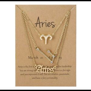 ARIES 3 PIECE SET‎ ZODIAC, CONSTELLATION, SIGNATURE NECKLACES